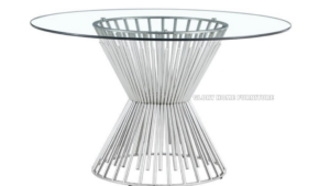 Glory - DT344 Silver Dining Table